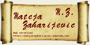 Mateja Zaharijević vizit kartica